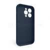 Чехол Full Silicone Case для Apple iPhone 15 Pro dark blue (08) закрытая камера (без логотипа)