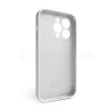 Чехол Full Silicone Case для Apple iPhone 15 Pro stone (11) закрытая камера (без логотипа)