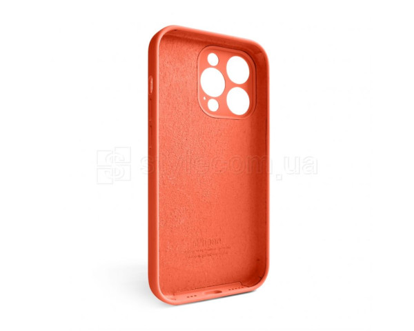 Чохол Full Silicone Case для Apple iPhone 15 Pro orange (13) закрита камера (без логотипу)