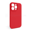 Чохол Full Silicone Case для Apple iPhone 15 Pro red (14) закрита камера (без логотипу)