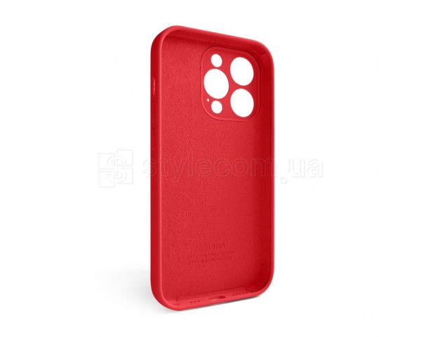 Чохол Full Silicone Case для Apple iPhone 15 Pro red (14) закрита камера (без логотипу)