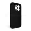 Чехол Full Silicone Case для Apple iPhone 15 Pro black (18) закрытая камера (без логотипа)