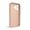 Чохол Full Silicone Case для Apple iPhone 15 Pro nude (19) закрита камера (без логотипу)