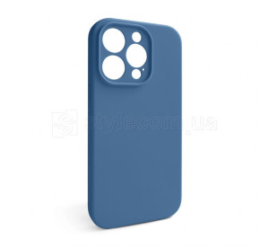 Чохол Full Silicone Case для Apple iPhone 15 Pro navy blue (20) закрита камера (без логотипу)