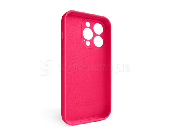 Чохол Full Silicone Case для Apple iPhone 15 Pro shiny pink (38) закрита камера (без логотипу)