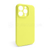 Чехол Full Silicone Case для Apple iPhone 15 Pro flash lime (41) закрытая камера (без логотипа)