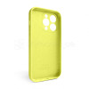 Чехол Full Silicone Case для Apple iPhone 15 Pro flash lime (41) закрытая камера (без логотипа)