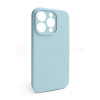 Чехол Full Silicone Case для Apple iPhone 15 Pro sky blue (58) закрытая камера (без логотипа)