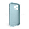 Чехол Full Silicone Case для Apple iPhone 15 Pro sky blue (58) закрытая камера (без логотипа)