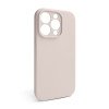 Чехол Full Silicone Case для Apple iPhone 15 Pro grey pink (73) закрытая камера (без логотипа)