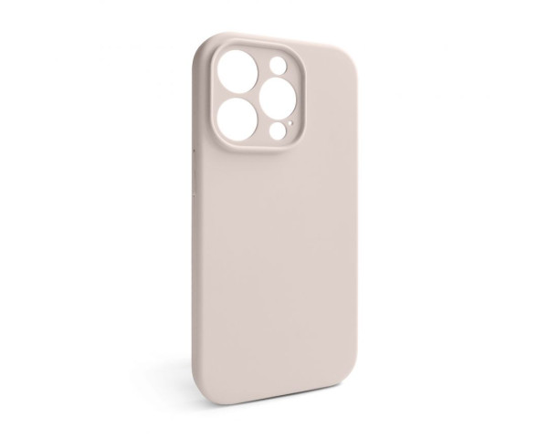 Чехол Full Silicone Case для Apple iPhone 15 Pro grey pink (73) закрытая камера (без логотипа)