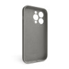 Чохол Full Silicone Case для Apple iPhone 15 Pro titanium grey (74) закрита камера