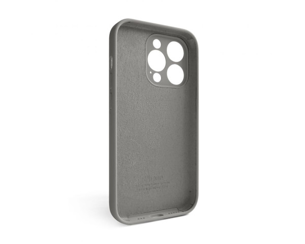 Чохол Full Silicone Case для Apple iPhone 15 Pro titanium grey (74) закрита камера