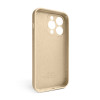 Чехол Full Silicone Case для Apple iPhone 15 Pro desert gold (76) закрытая камера