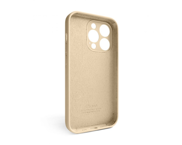 Чехол Full Silicone Case для Apple iPhone 15 Pro desert gold (76) закрытая камера