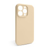Чехол Full Silicone Case для Apple iPhone 15 Pro desert gold (76) закрытая камера (без логотипа)