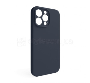 Чохол Full Silicone Case для Apple iPhone 15 Pro Max dark blue (08) закрита камера (без логотипу)