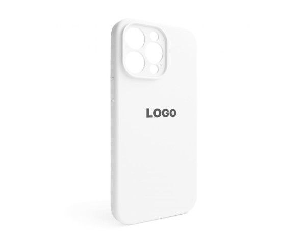 Чохол Full Silicone Case для Apple iPhone 15 Pro Max white (09) закрита камера