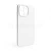 Чохол Full Silicone Case для Apple iPhone 15 Pro Max white (09) закрита камера (без логотипу)