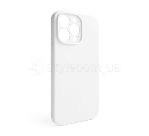Чохол Full Silicone Case для Apple iPhone 15 Pro Max white (09) закрита камера (без логотипу)