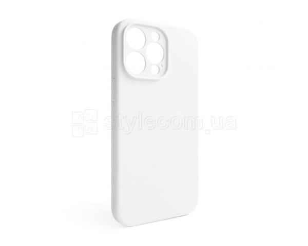 Чохол Full Silicone Case для Apple iPhone 15 Pro Max white (09) закрита камера (без логотипу)