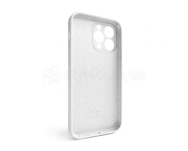 Чохол Full Silicone Case для Apple iPhone 15 Pro Max white (09) закрита камера (без логотипу)
