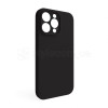 Чохол Full Silicone Case для Apple iPhone 15 Pro Max black (18) закрита камера (без логотипу)