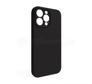 Чохол Full Silicone Case для Apple iPhone 15 Pro Max black (18) закрита камера (без логотипу)