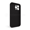 Чохол Full Silicone Case для Apple iPhone 15 Pro Max black (18) закрита камера (без логотипу)
