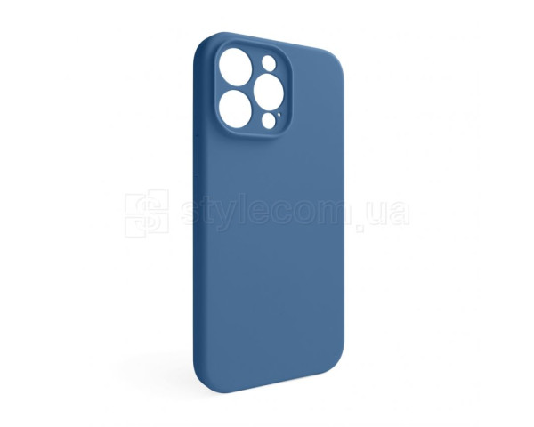 Чехол Full Silicone Case для Apple iPhone 15 Pro Max navy blue (20) закрытая камера (без логотипа)
