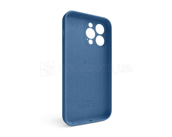 Чехол Full Silicone Case для Apple iPhone 15 Pro Max navy blue (20) закрытая камера (без логотипа)
