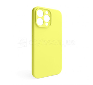 Чохол Full Silicone Case для Apple iPhone 15 Pro Max flash lime (41) закрита камера (без логотипу)