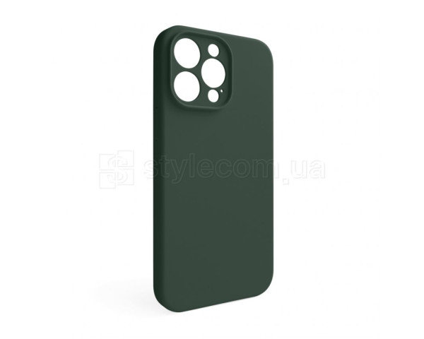 Чохол Full Silicone Case для Apple iPhone 15 Pro Max atrovirens green (54) закрита камера (без логотипу)