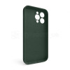 Чохол Full Silicone Case для Apple iPhone 15 Pro Max atrovirens green (54) закрита камера (без логотипу)