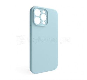 Чохол Full Silicone Case для Apple iPhone 15 Pro Max sky blue (58) закрита камера (без логотипу)