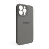 Чохол Full Silicone Case для Apple iPhone 15 Pro Max titanium grey (74) закрита камера
