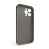 Чохол Full Silicone Case для Apple iPhone 15 Pro Max titanium grey (74) закрита камера