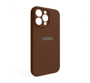 Чохол Full Silicone Case для Apple iPhone 15 Pro Max dark brown (75) закрита камера