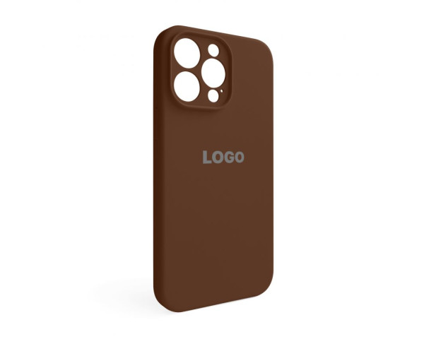 Чохол Full Silicone Case для Apple iPhone 15 Pro Max dark brown (75) закрита камера