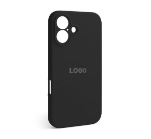 Чохол Full Silicone Case для Apple iPhone 16 black (18) закрита камера