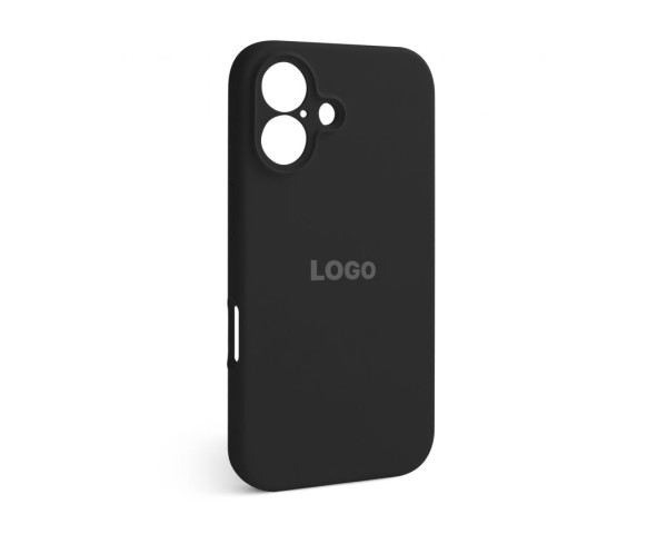 Чохол Full Silicone Case для Apple iPhone 16 black (18) закрита камера