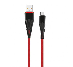 Кабель USB WALKER C550 Micro red