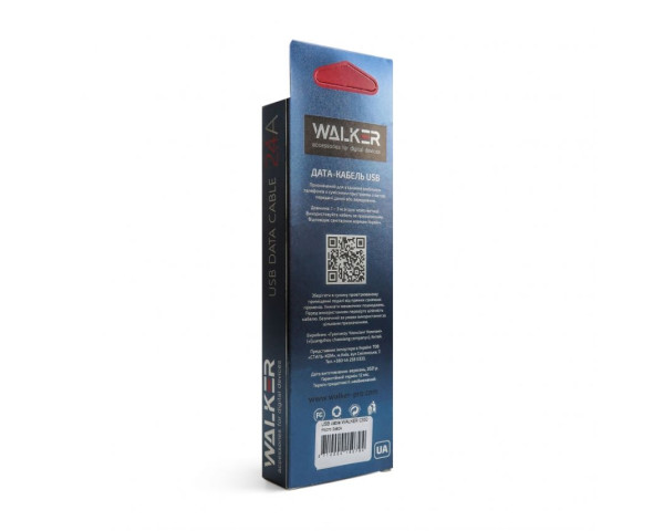 Кабель USB WALKER C550 Micro red