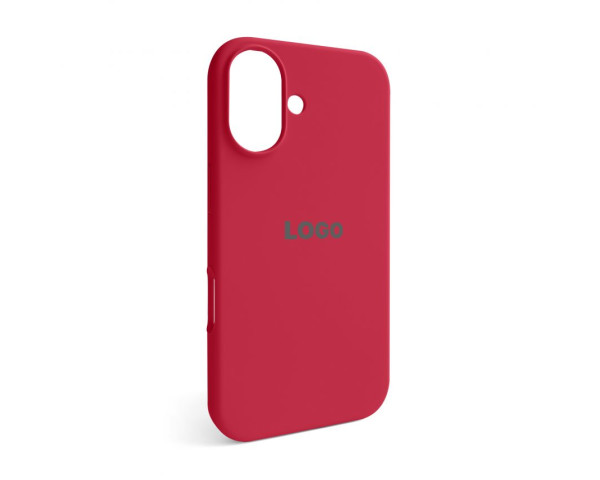 Чехол Full Silicone Case для Apple iPhone 16 rose red (37)