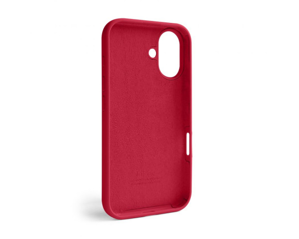 Чехол Full Silicone Case для Apple iPhone 16 rose red (37)
