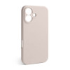 Чехол Full Silicone Case для Apple iPhone 16 grey pink (73) закрытая камера (без логотипа)