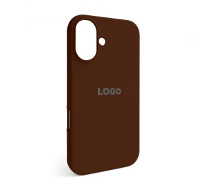 Чохол Full Silicone Case для Apple iPhone 16 dark brown (75)