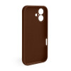 Чохол Full Silicone Case для Apple iPhone 16 dark brown (75) закрита камера
