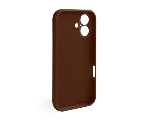 Чохол Full Silicone Case для Apple iPhone 16 dark brown (75) закрита камера