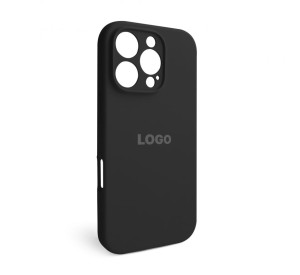 Чохол Full Silicone Case для Apple iPhone 16 Pro black (18) закрита камера